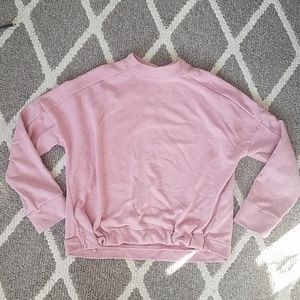 Fabletics Drawstring Waist Crew Neck Sweatshirt